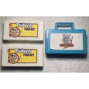 Vtg 1987 Trident Gum Cavity Fighting Club School Supply 80s Promo Collectible